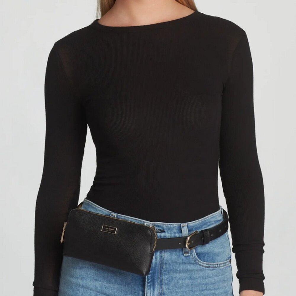 Kate Spade New York Leather Logo Belt Bag